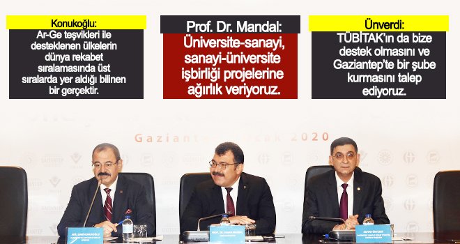 Ünverdi: TÜBİTAK'ın Gaziantep’te bir şube kurmasını istiyoruz
