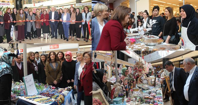 Üretime Katılan eller sergisi Sanko'da açıldı