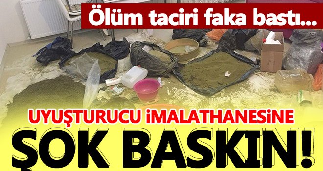 Uyuşturucu imalathanesine baskın: 1 tutuklama