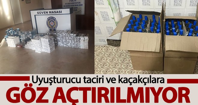 Uyuşturucu taciri ve kaçakçılara göz açtırılmıyor
