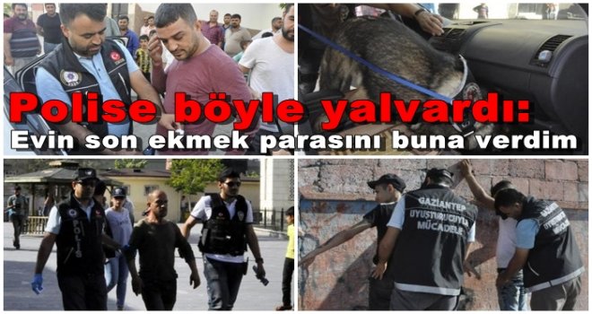 Uyuşturucuyu geri almak için dakikalarca polise yalvardı