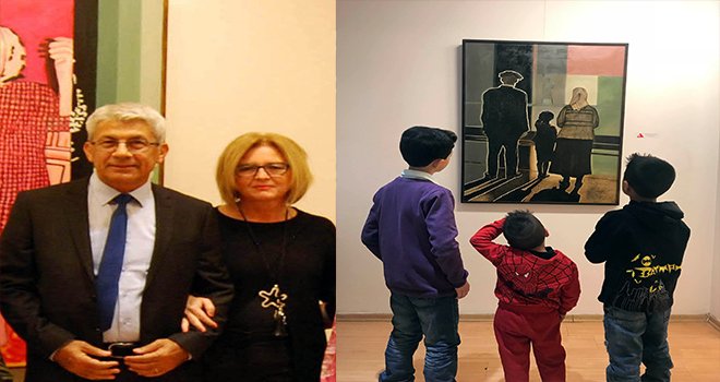 Üzelgeçici çiftinin sergisi Sanko'da açıldı.