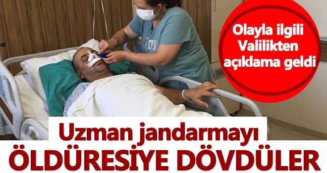 Uzman Jandarmaya saldırıyla ilgili valilik açıklama yaptı!