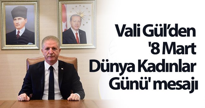 Vali Davut Gül’den '8 Mart Dünya Kadınlar Günü' mesajı