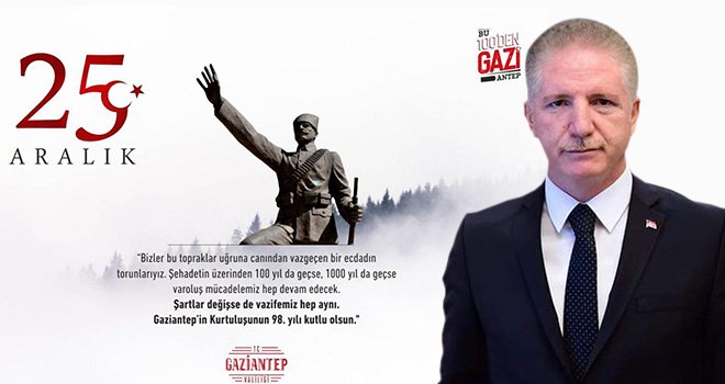 Vali Davut Gül’ün 25 Aralık Kurtuluş Günü Mesajı