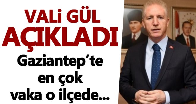 Vali Gül açıkladı! Vakaların 3'te 2'si o ilçede