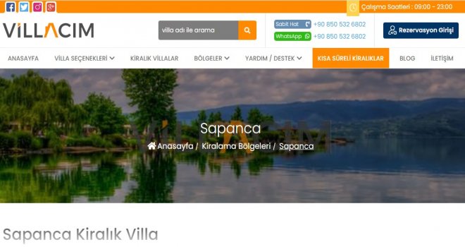 Villa Kiralamada Kaliteli Adres