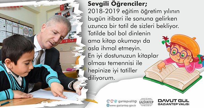 Vali Gül'den öğrencilere mesaj