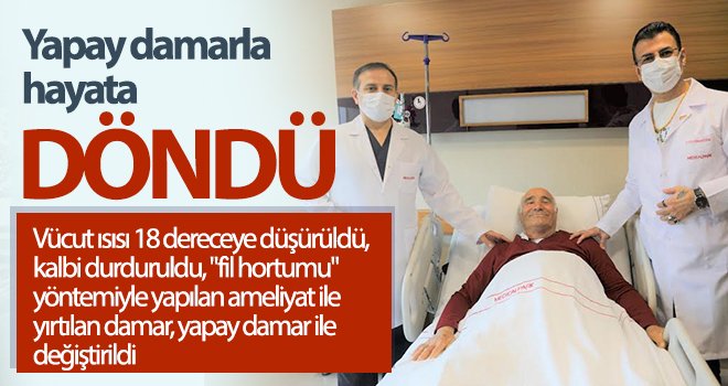 Yapay damarla hayata döndü