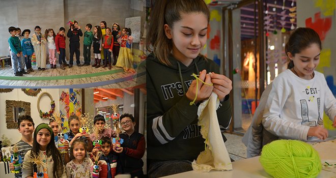 "Yaratıcı sanat atölyeleri"nde eller konuştu