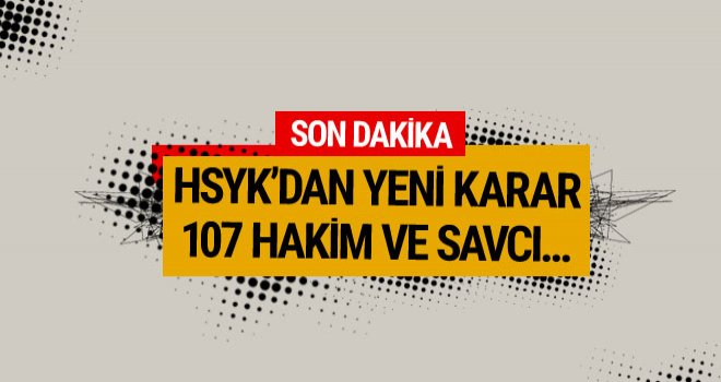 Yargıda FETÖ operasyonu: 107 hakim ve savcıya ihraç
