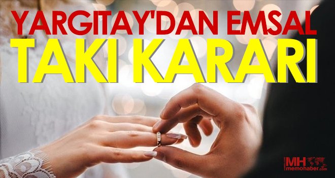 Yargıtay'dan emsal takı kararı