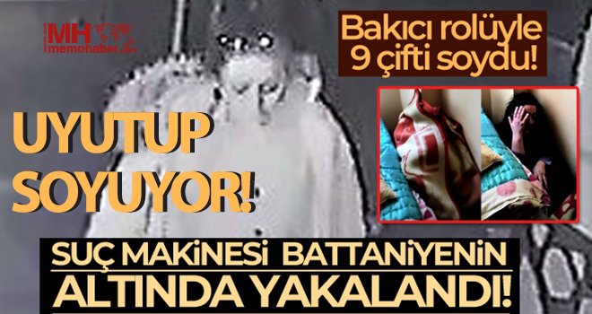 Yaşlıları uyutup soyan kadın battaniyenin içinden çıktı