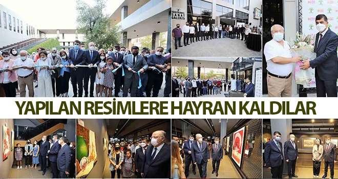 Yaz sanat akademisi dönem sonu resim sergisi açıldı