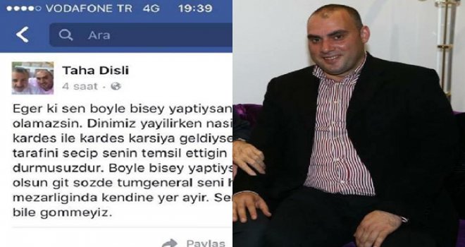 Yeğen Dişli: Seni köydeki kabristana bile gömmeyiz