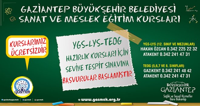 Yeni Dönem YGS, LYS ve TEOG Kurs Kayıtları Başlıyor