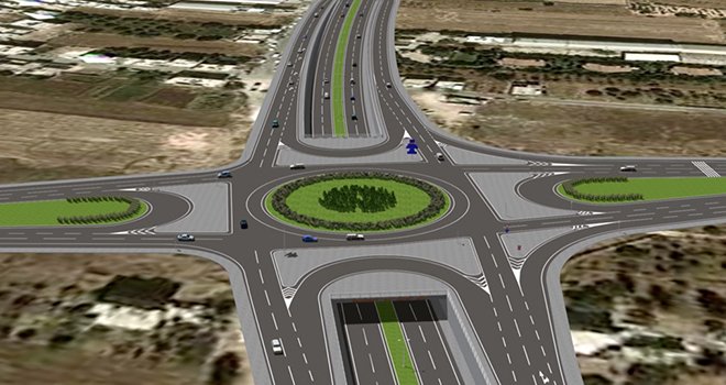 Yeni köprülü kavşağın inşaatına başlandı