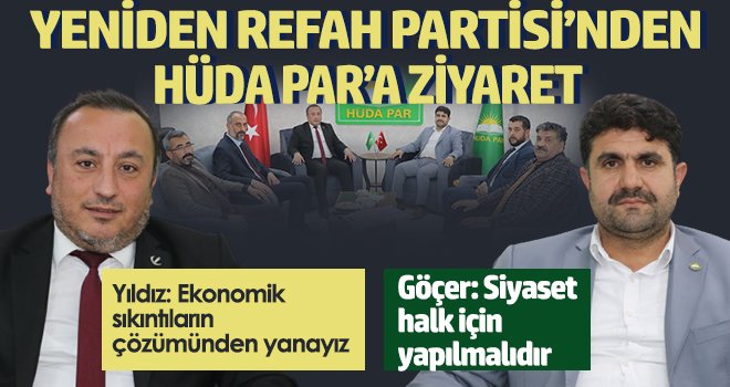 Yeniden Refah Partisi’nden HÜDA PAR’a ziyaret