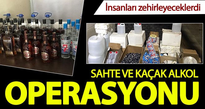 Yılbaşı öncesi eş zamanlı 'sahte alkol' operasyonu