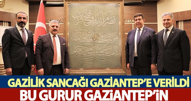Yıldırım: Gazi’nin sancağı Gazi Şehre yakışır