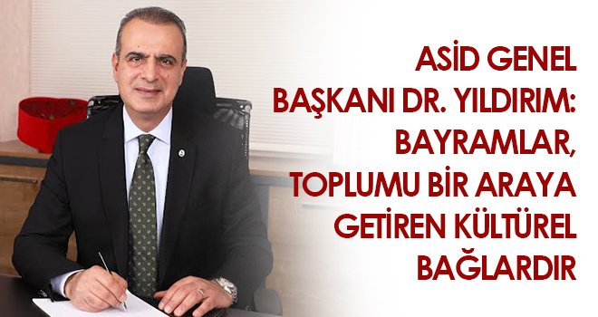 Yıldırım'dan Kurban Bayramı kutlaması