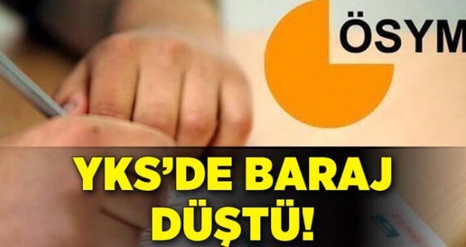 YKS baraj puanı düşürüldü