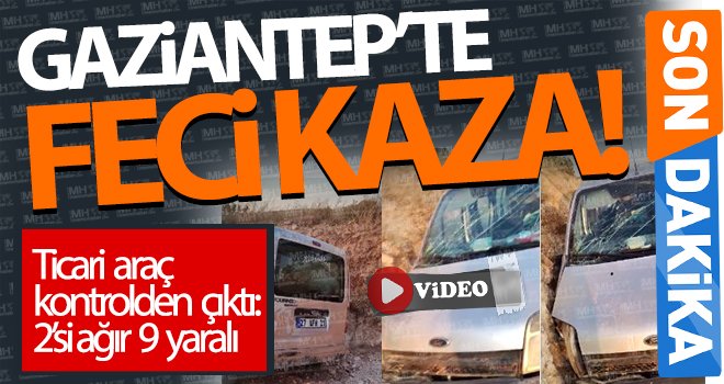 Yoldan çıkan araç toprak alana çarparak durabildi 