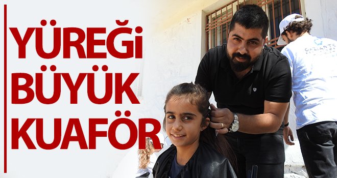 Yüreği büyük kuaför! Köy köy gezerek öğrencileri ücretsiz tıraş ediyor