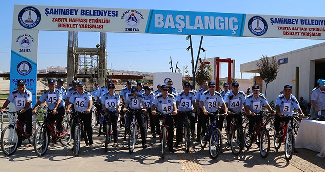 ZABITA MEMURLARI ARASI BİSİKLET YARIŞI DÜZENLEDİ