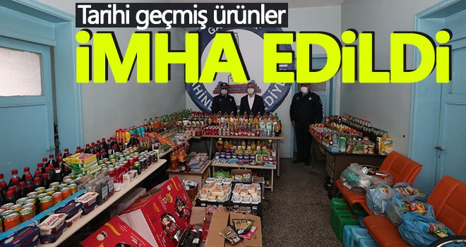 Zabıta tarihi geçmiş 6 bin 287 ürünü imha etti