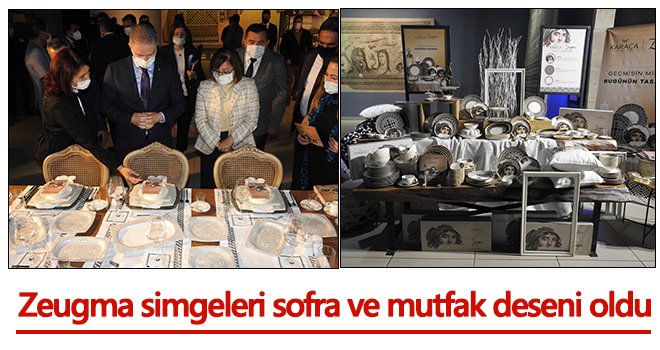 Zeugma Mozaiği sofralara taşınıyor
