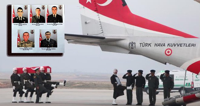Şehit olan 5 asker memleketlerine uğurlandı