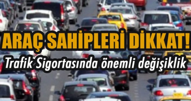 Zorunlu trafik sigortası yönetmeliğinde değişiklik
